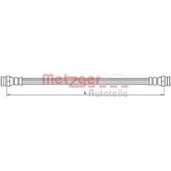 Flexible de frein METZGER 4110614