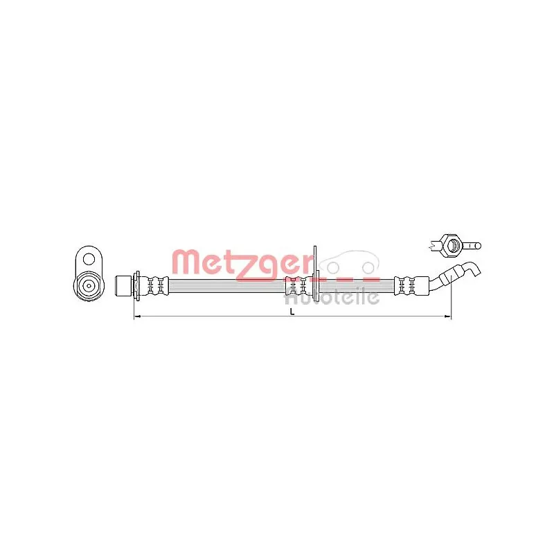 Flexible de frein METZGER 4110621