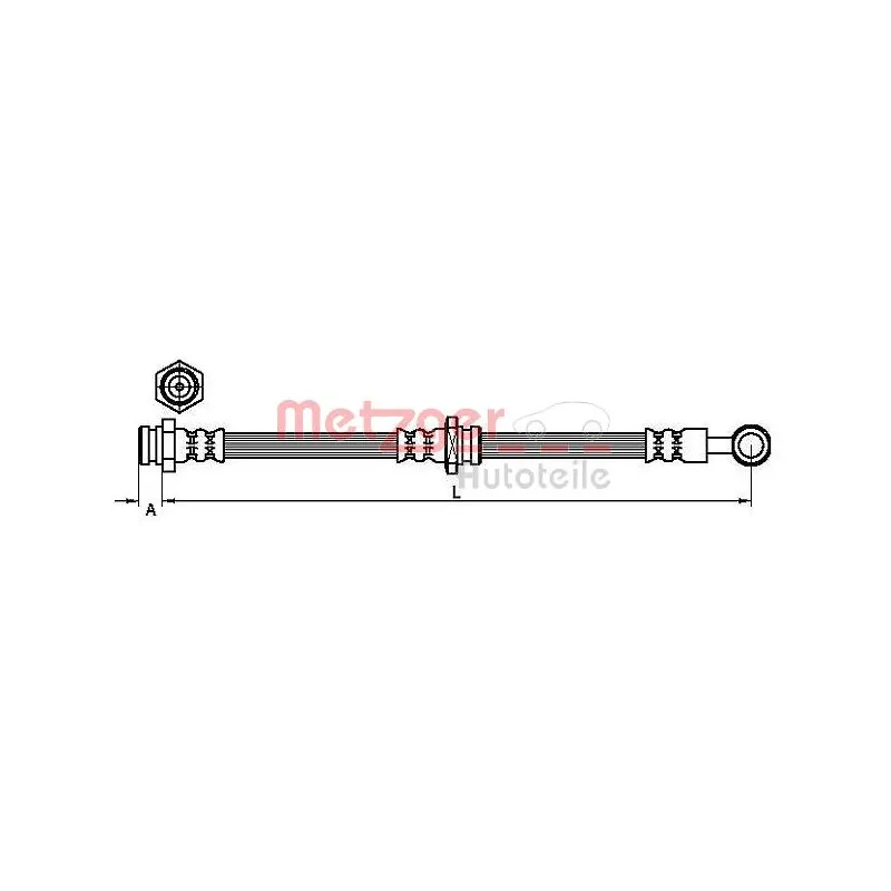 Flexible de frein METZGER 4110629