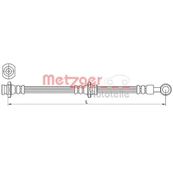 Flexible de frein METZGER 4110639