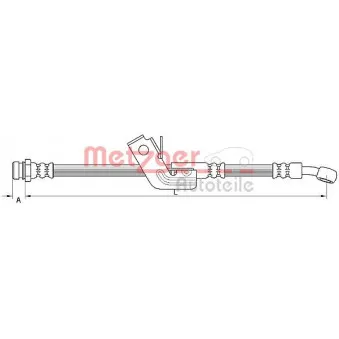 Flexible de frein METZGER 4110664