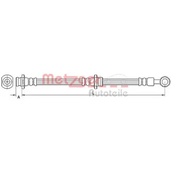 Flexible de frein avant droit METZGER 4110670