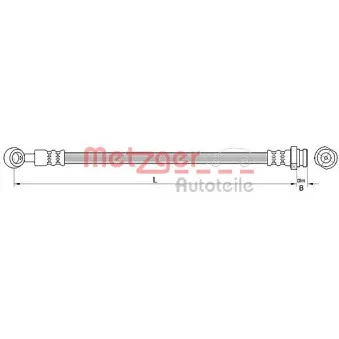 Flexible de frein METZGER 4110717