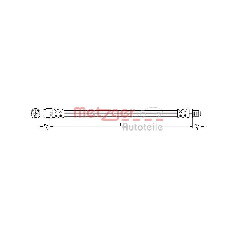 Flexible de frein METZGER 4110726