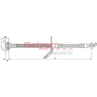Flexible de frein METZGER 4110736