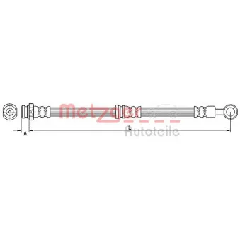 Flexible de frein METZGER 4110744
