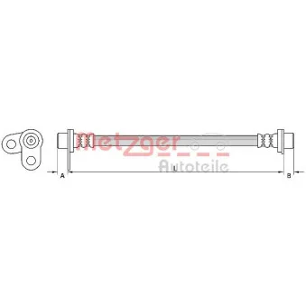 Flexible de frein METZGER