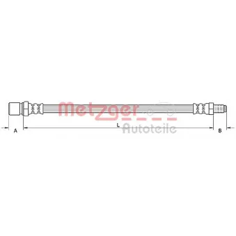 Flexible de frein METZGER 4110748