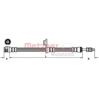 Flexible de frein METZGER 4110749