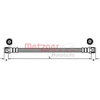 Flexible de frein METZGER 4110750