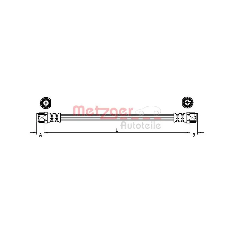 Flexible de frein METZGER 4110751