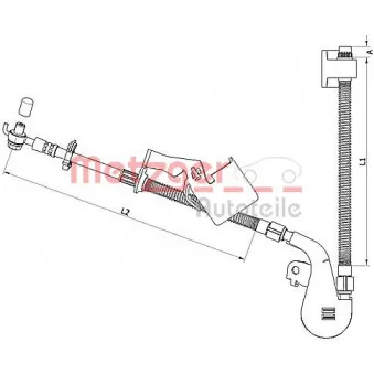 Flexible de frein METZGER 4110753