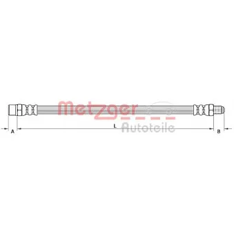 Flexible de frein METZGER 4110754