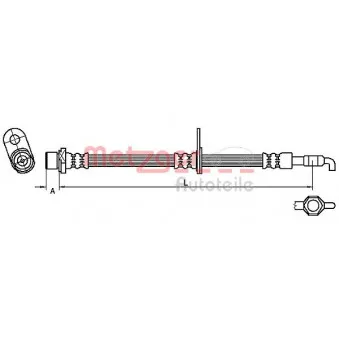 Flexible de frein METZGER 4110781