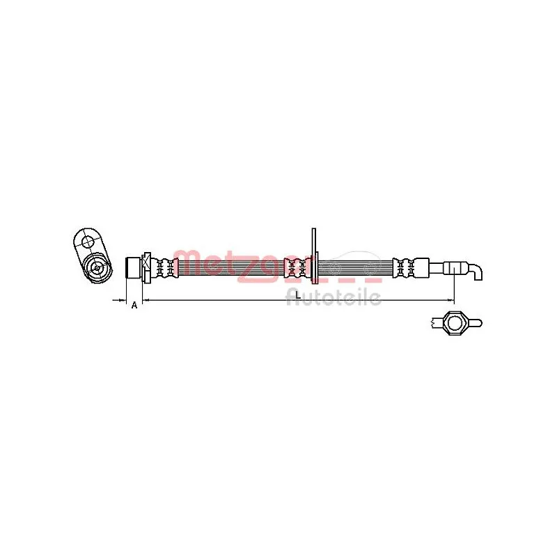 Flexible de frein METZGER 4110781
