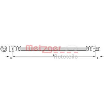 Flexible de frein METZGER 4110795