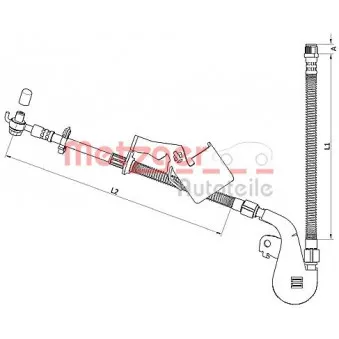 Flexible de frein METZGER