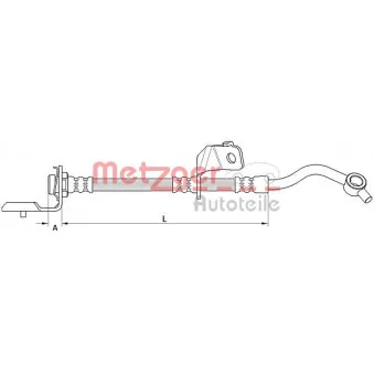 Flexible de frein METZGER 4110819