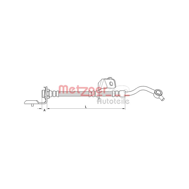 Flexible de frein METZGER 4110820