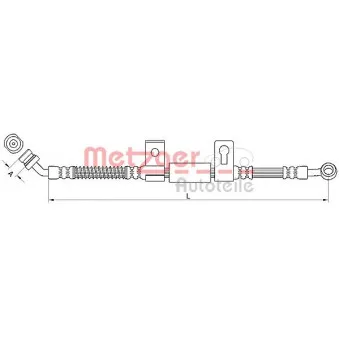 Flexible de frein METZGER