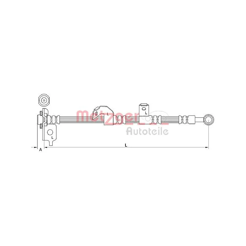 Flexible de frein METZGER 4110841