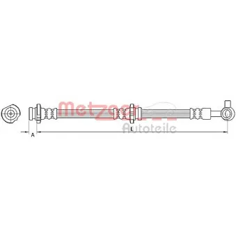 Flexible de frein METZGER 4110847
