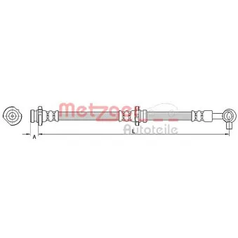Flexible de frein METZGER 4110848