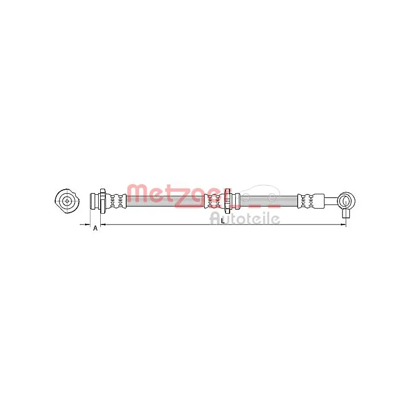 Flexible de frein METZGER 4110848