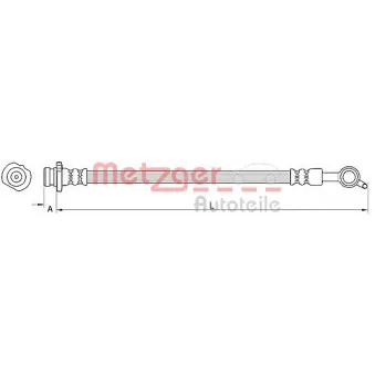 Flexible de frein METZGER 4110850