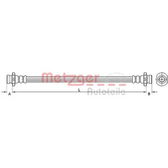 Flexible de frein METZGER 4110851