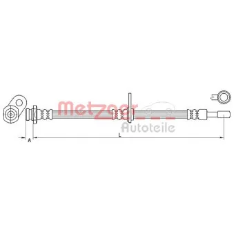 Flexible de frein METZGER 4110853