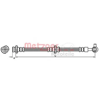 Flexible de frein METZGER 4110859