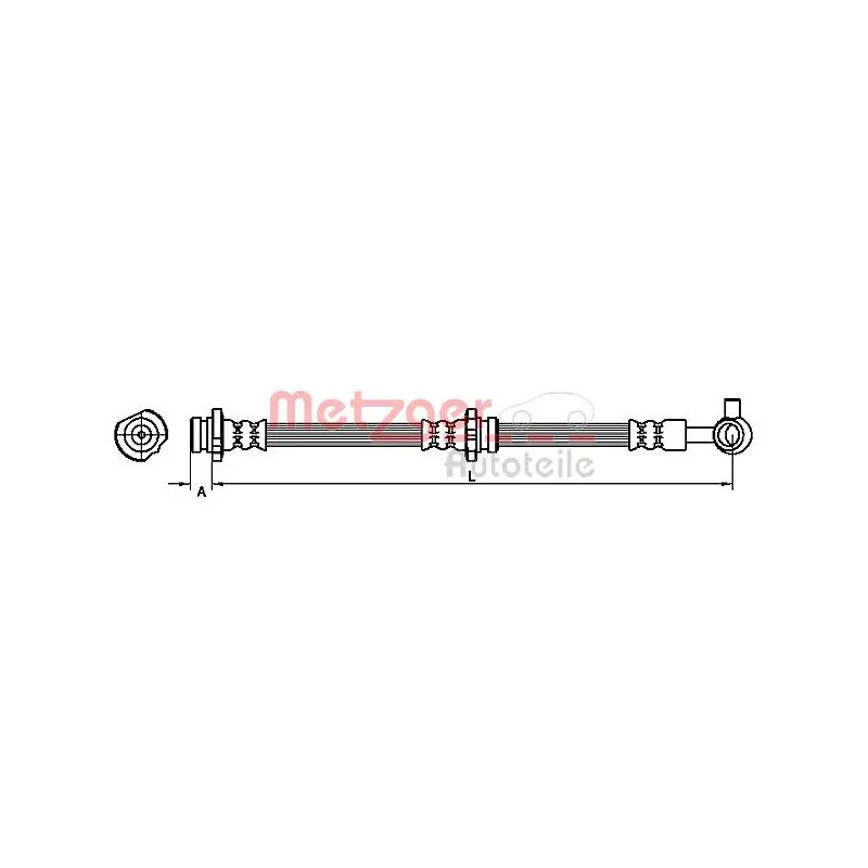 Flexible de frein METZGER 4110859