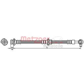 Flexible de frein METZGER 4110869