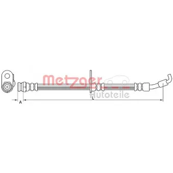 Flexible de frein METZGER 4110875