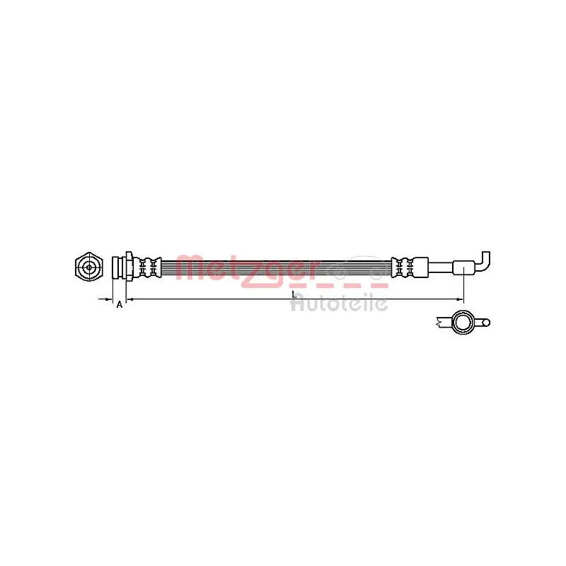 Flexible de frein METZGER 4110880