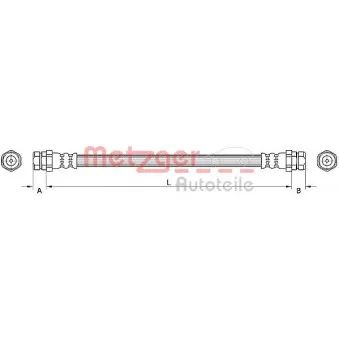Flexible de frein METZGER 4110884