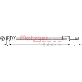 Flexible de frein METZGER 4110886