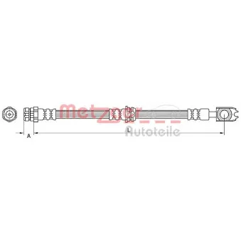 Flexible de frein METZGER 4110887