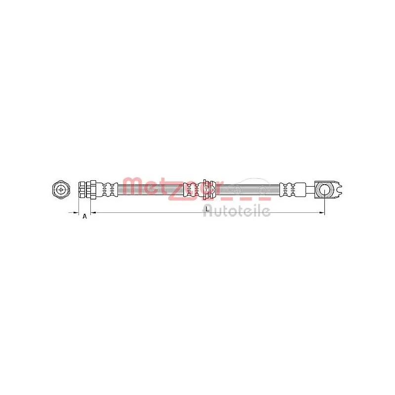 Flexible de frein METZGER 4110887