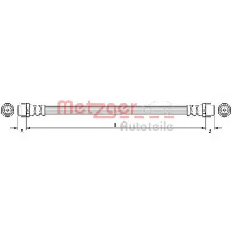 Flexible de frein METZGER 4110890