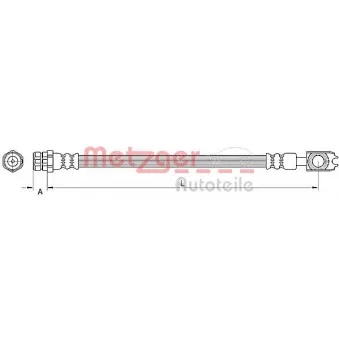 Flexible de frein METZGER 4110891