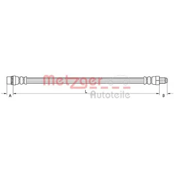 Flexible de frein METZGER 4110896