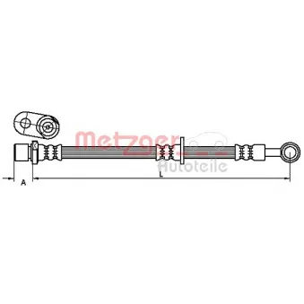 Flexible de frein METZGER 4110906