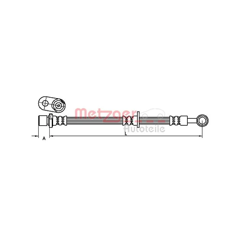 Flexible de frein METZGER 4110906