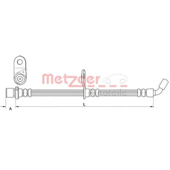 Flexible de frein METZGER 4110908