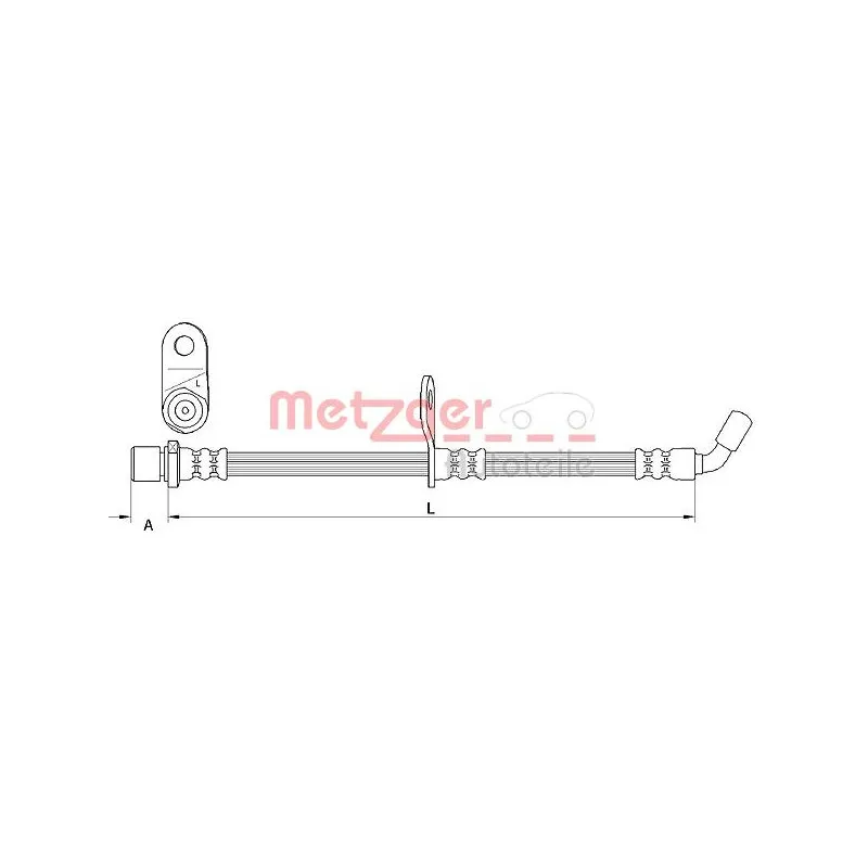 Flexible de frein METZGER 4110908