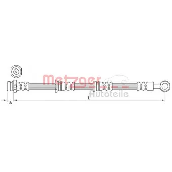 Flexible de frein METZGER 4110917