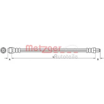 Flexible de frein METZGER
