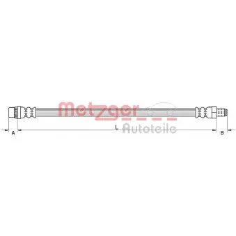 Flexible de frein METZGER 4110924